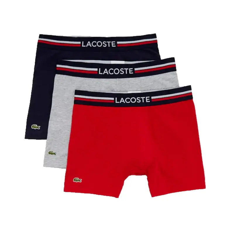 LACOSTE MENS UNDERWEAR 3 PACK BRIEFS 6H3425 W34