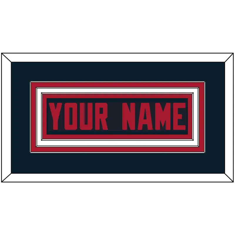 Houston Nameplate - Alternate Blue (2017-2023)- Triple Mat 1