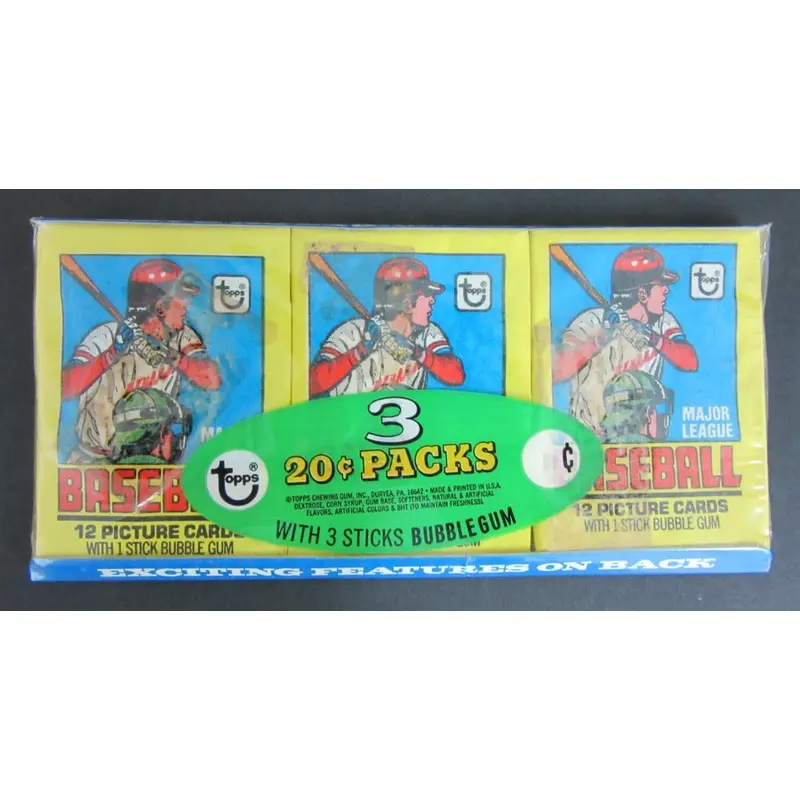 1979 Topps Baseball Unopened Wax Pack Tray (Special)