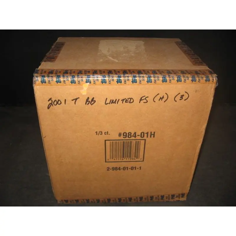 2001 Topps Baseball Limited Edition Factory Set Case (3 Sets)
