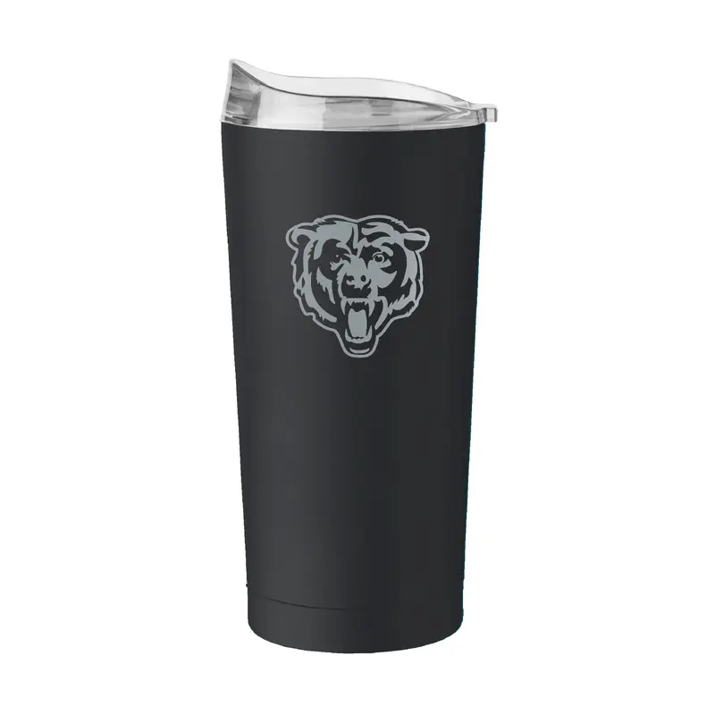 Chicago Bears 20oz Black Powder Coat Tumbler