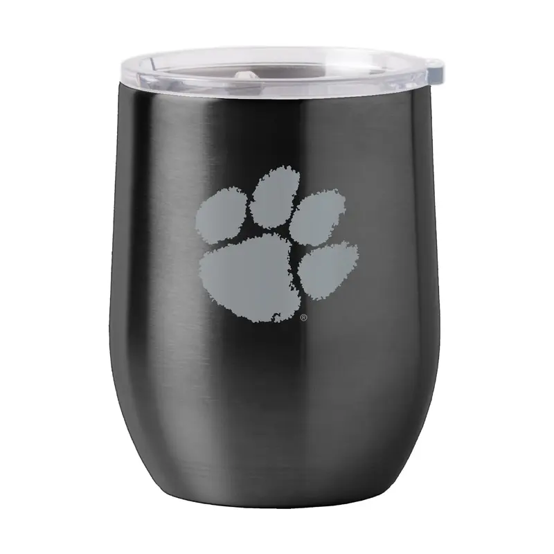 Clemson 16oz Stainless Curved Beverage