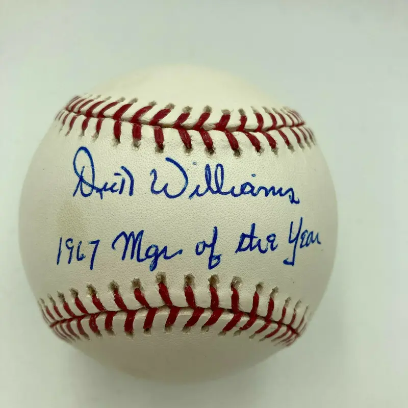 Dick Williams Signed Autographed Official Major League Baseball JSA COA