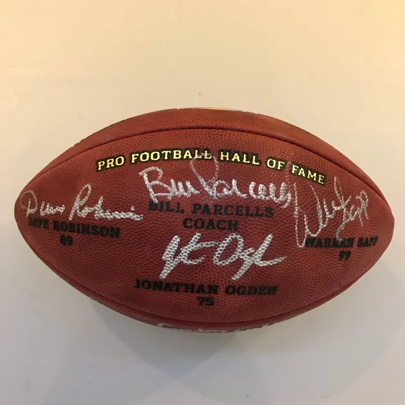 Hall Of Fame Class Of 2013 Signed Wilson NFL Football 7 Signatures JSA COA