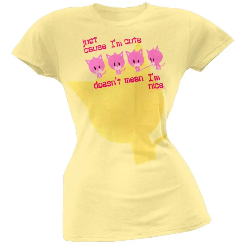 Jimmy - Just Cause I'm Cute Juniors T-Shirt