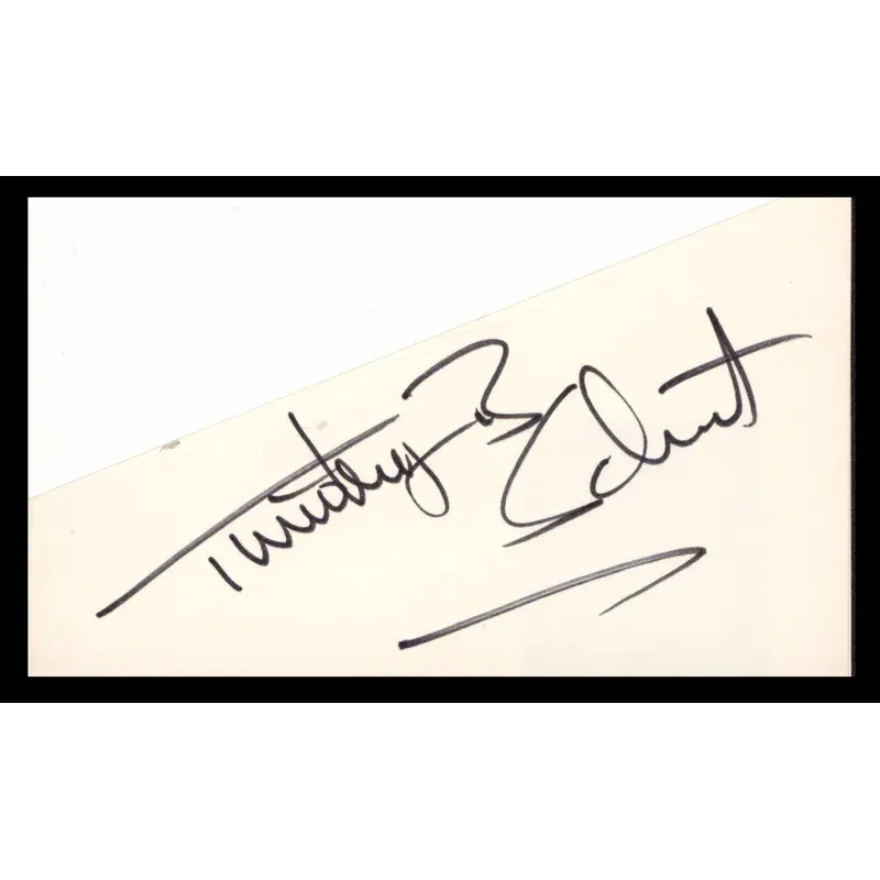 Timothy B. Schmit The Eagles Authentic Signed 3x5 Cut Signature BAS #AD70364