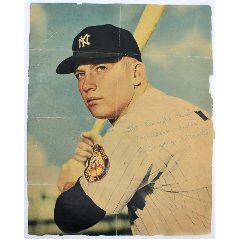 Yankees Mickey Mantle Authentic Signed 8x10 Color Magazine Page JSA #Z32939