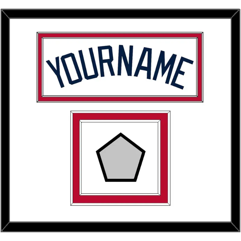 Atlanta Name & World Series Jersey Patch - Home White - Double Mat 1