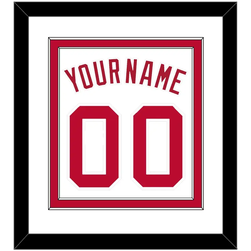 Cincinnati Name & Number - Home White (1988-1992) - Double Mat 1