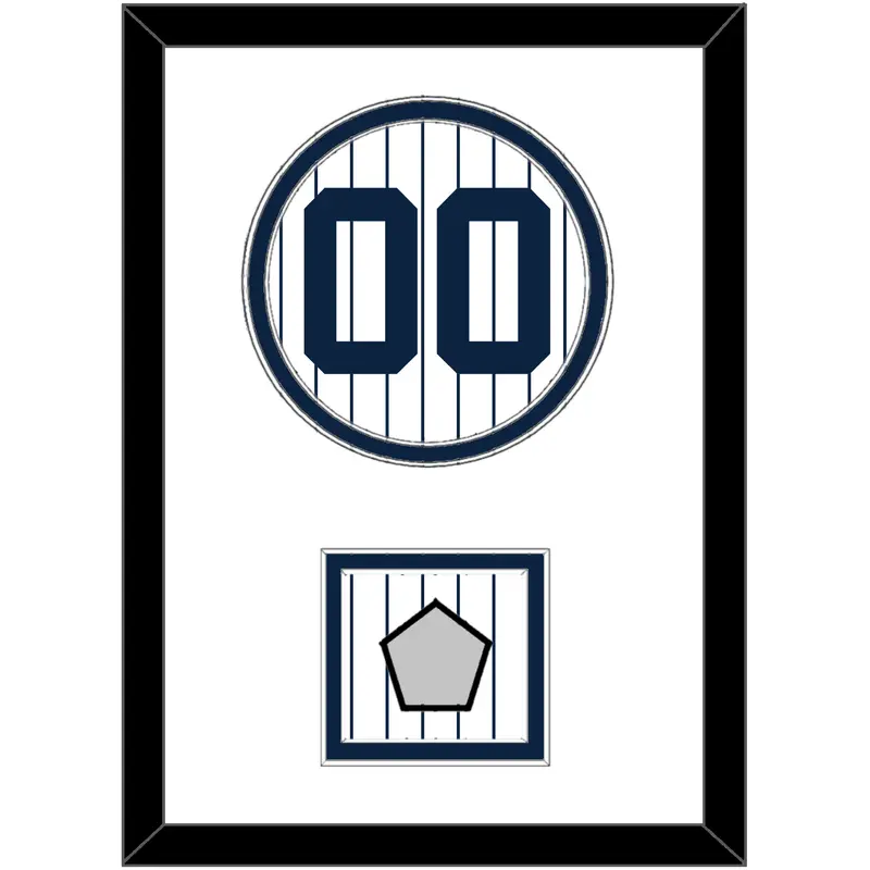 New York Number & 2009 World Series Champions Patch - Pinstripes - Double Mat 1