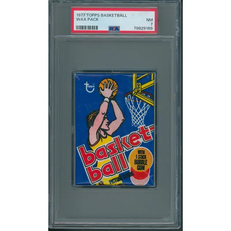 1977 1977/78 Topps Basketball Unopened Wax Pack PSA 7 *9169