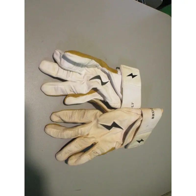 Used Bruce Bolt Youth Medium Baseball Batting Gloves