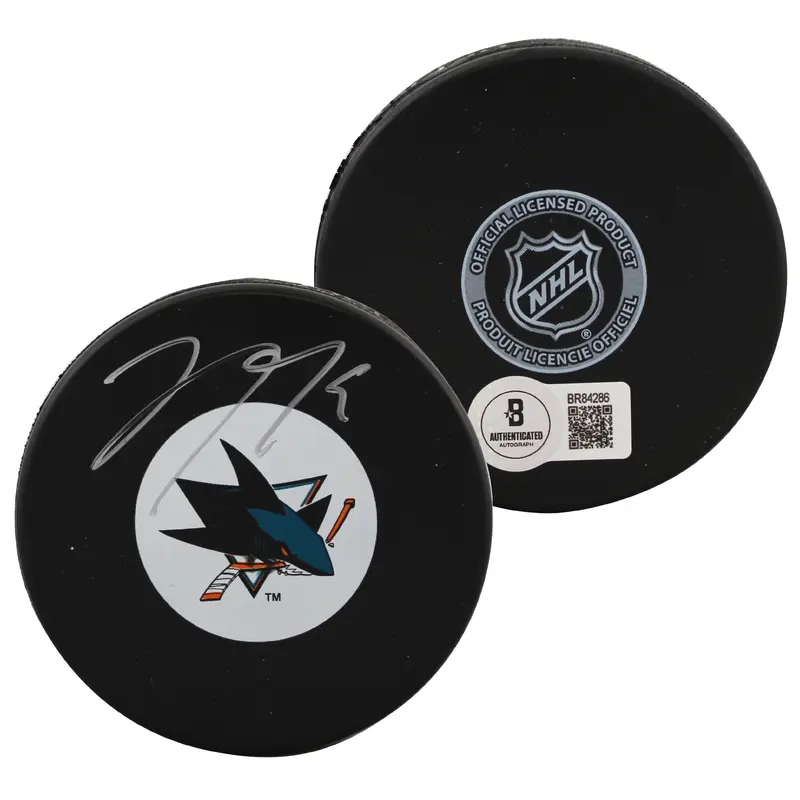 Sharks Joe Thornton Authentic Signed Official NHL Hockey Puck BAS #BR84286