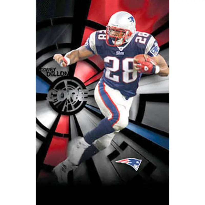 Corey Dillon "Core" New England Patriots Action Poster - Costacos 2005