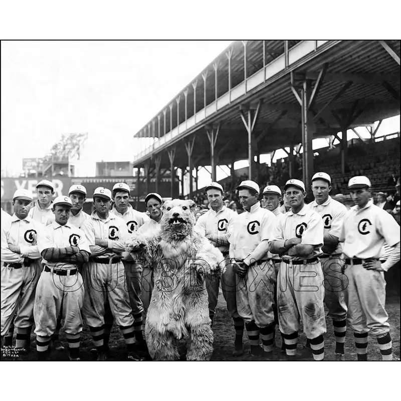 1908 Chicago Cubs 8X10 Photo - World Series Champs Mascot - 1173