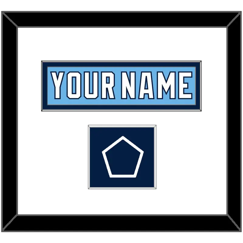 Pittsburgh Nameplate & 2008 Winter Classic Patch - Powder Blue Jersey - Single Mat 1
