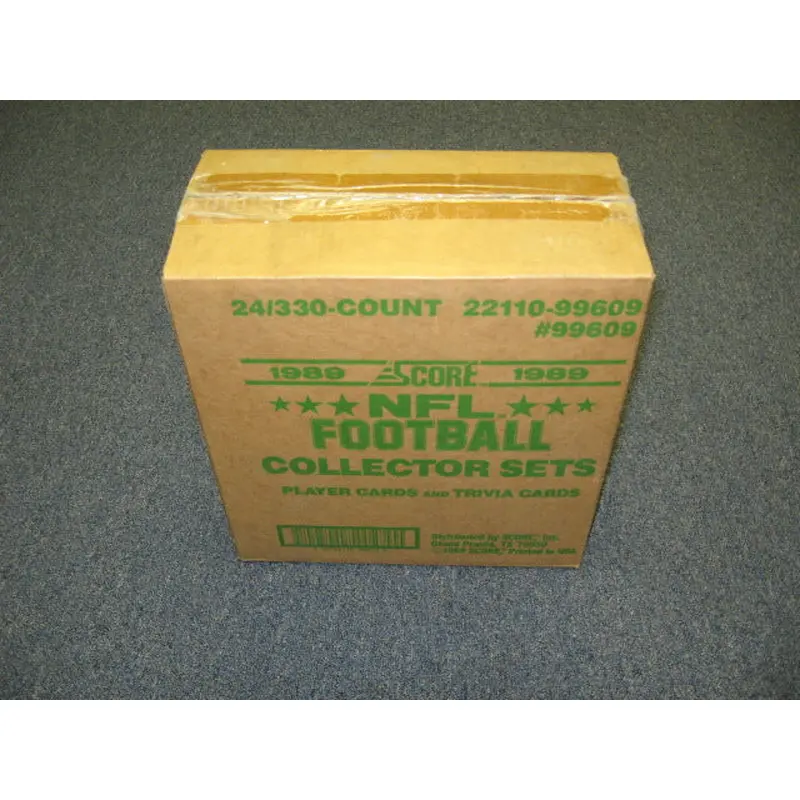 1989 Score Football Factory Set Case (24 Sets) (Authenticate)