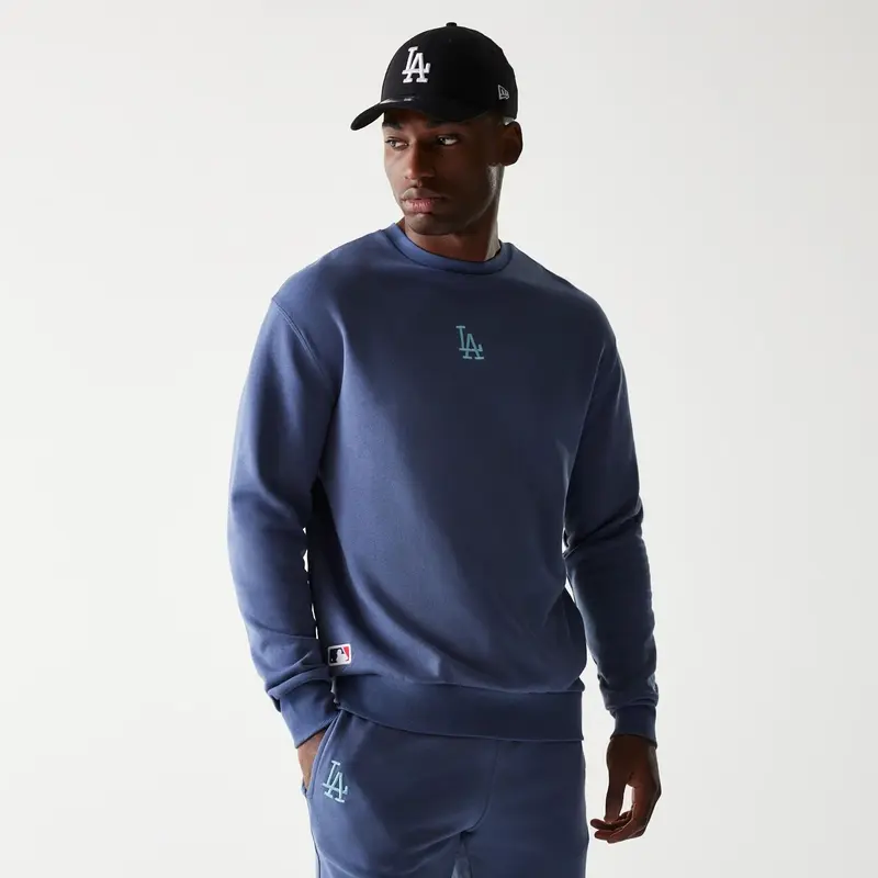 LA Dodgers MLB Midi League Essential Dark Blue Oversized Crew Neck Sweater
