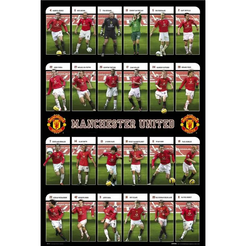 Manchester United "Super 24" (2005/06) Team Action Poster - GB Posters