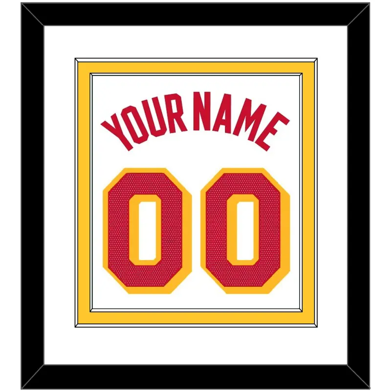 Atlanta Name & Number - White Association - Double Mat 2