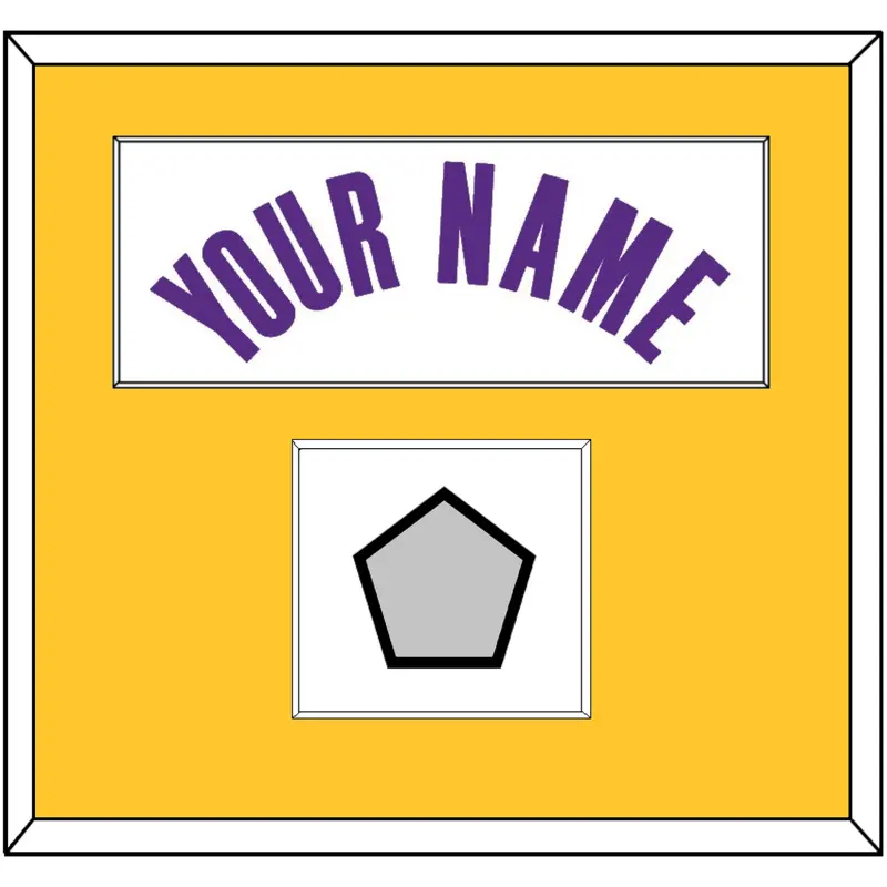 Los Angeles Name & Finals Patch - White Association - Single Mat 1