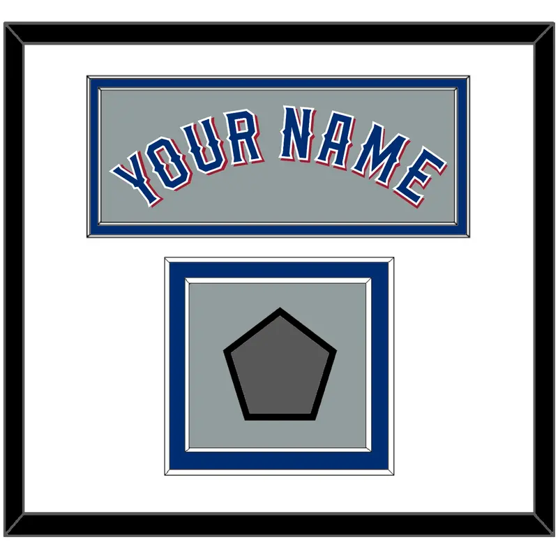 Texas Name & World Series Jersey Patch - Road Gray (2020-2023) - Double Mat 1