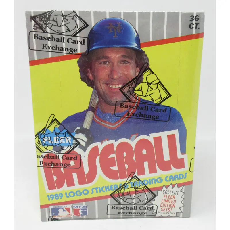 1989 Fleer Baseball Unopened Wax Box (FASC) (Code 90381)