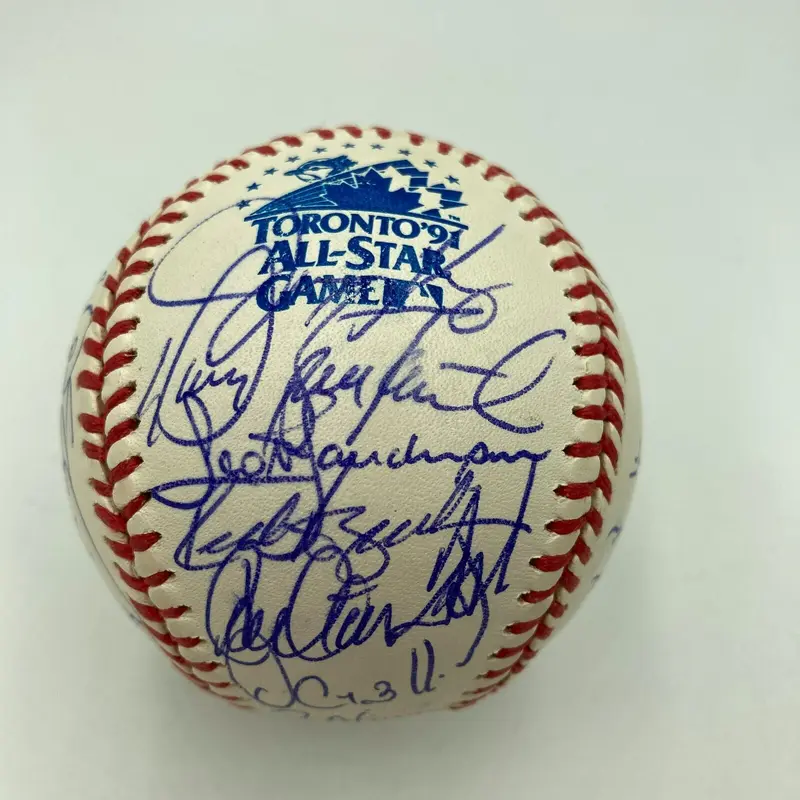 1991 All Star Game Team Signed Baseball Cal Ripken Jr. Kirby Puckett JSA COA