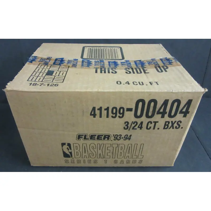 1993/94 Fleer Basketball Series 1 Rack Case (3 Box) (00404)