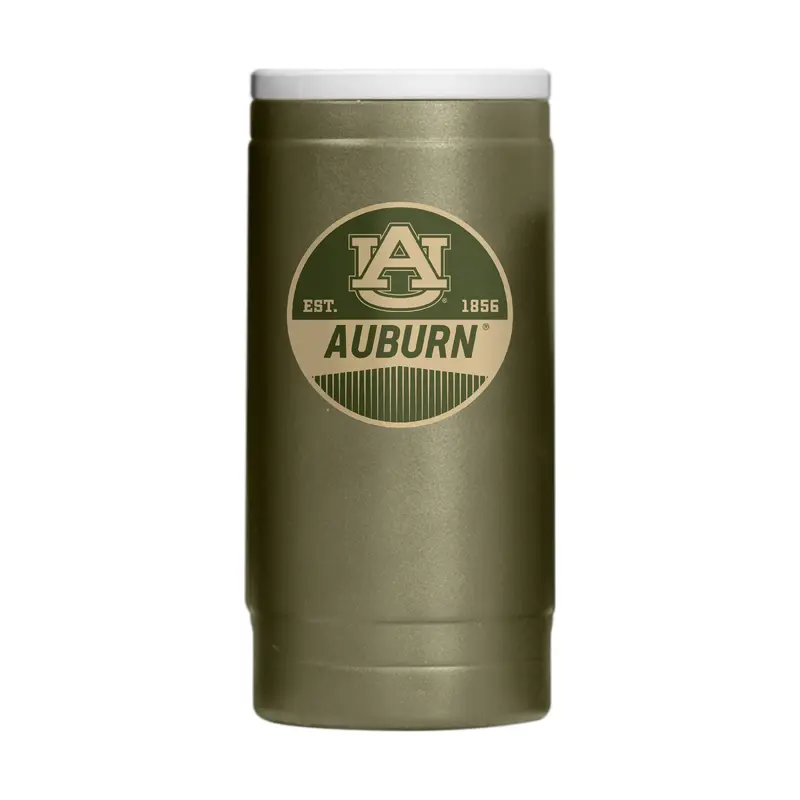Auburn  Badge Powder Coat Slim Can Coolie