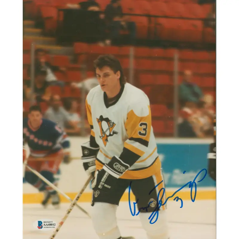 Penguins Greg Jennings Authentic Signed 8x10 Photo Autographed BAS #AA48012
