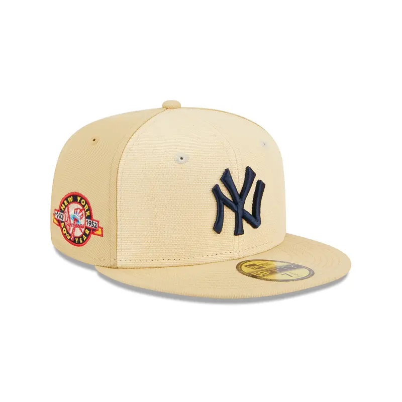 New Era - 59Fifty Fitted Cap - RAFFIA FRONT - New York Yankees - Sand