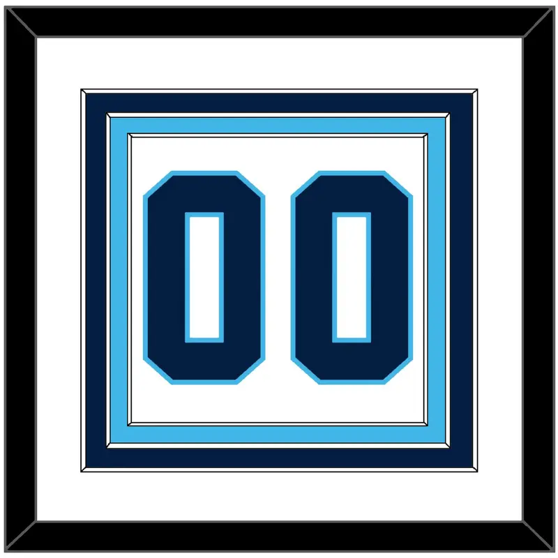 Pittsburgh Number (Back) - Home White (1970-1972) - Triple Mat 1