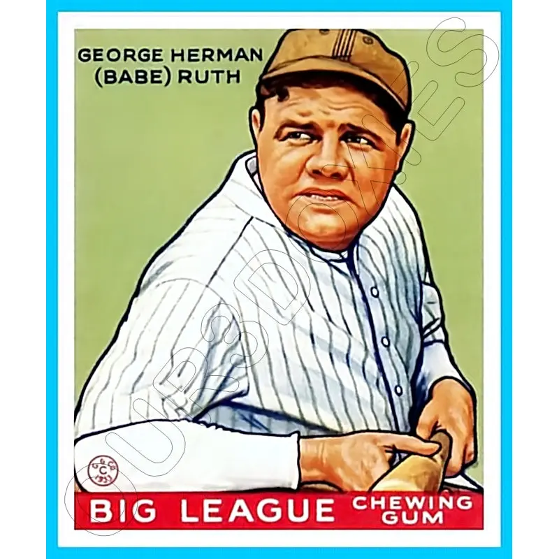 Babe Ruth 1933 Goudey Reproduction Card #181 - 3682