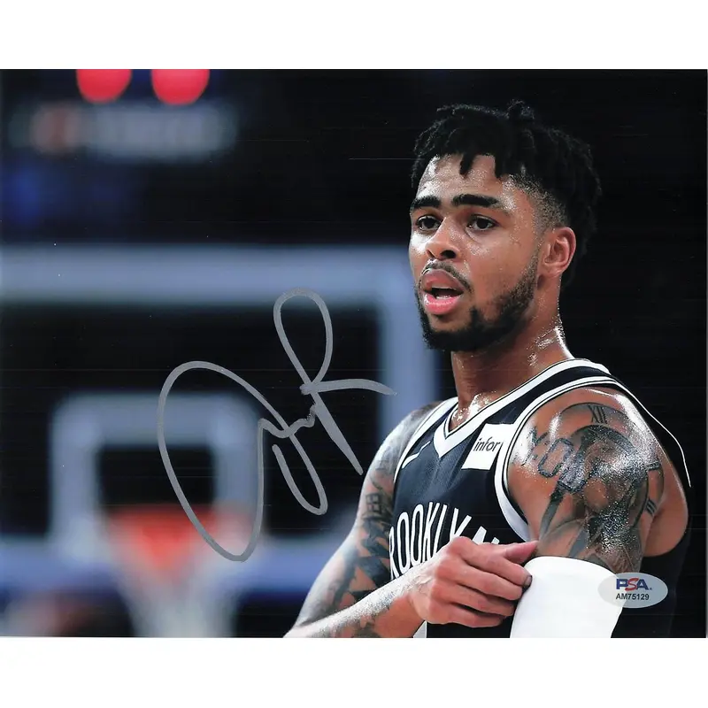 D'Angelo Russell signed 8x10 Photo PSA/DNA Nets Autographed