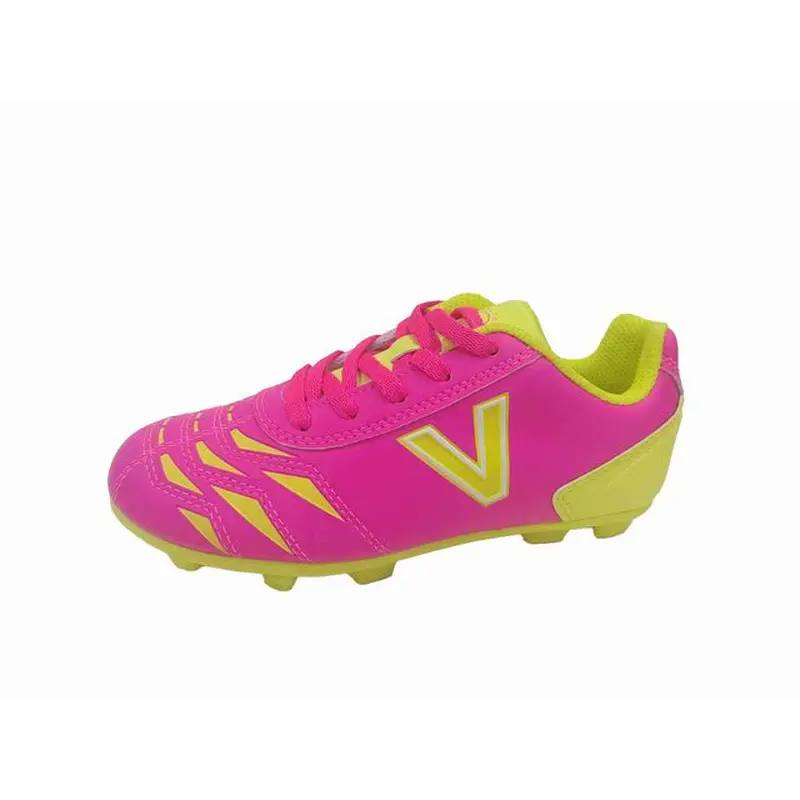 New Victor Sierra Kids Cattura MD Jr Soccer Shoes Size 13T Pink/Yellow