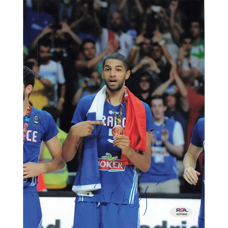 Nicolas Batum signed 8x10 photo PSA/DNA Team France Autographed