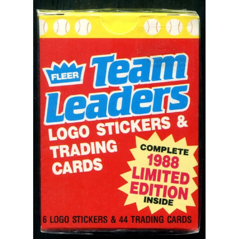 1988 Fleer Baseball Team Leaders Factory Set