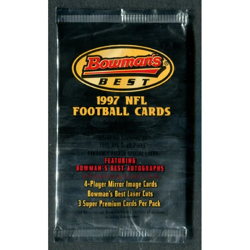 1997 Bowman's Best Football Unopened Pack (Retail) (Pre Priced) (3)