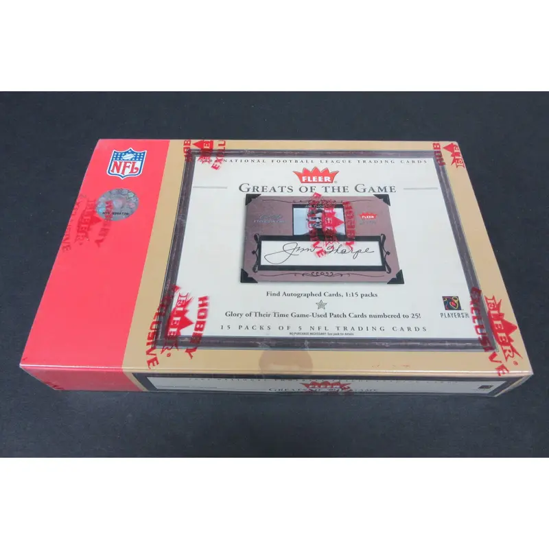 2004 Fleer Greats Of The Game Football  Box (Hobby)