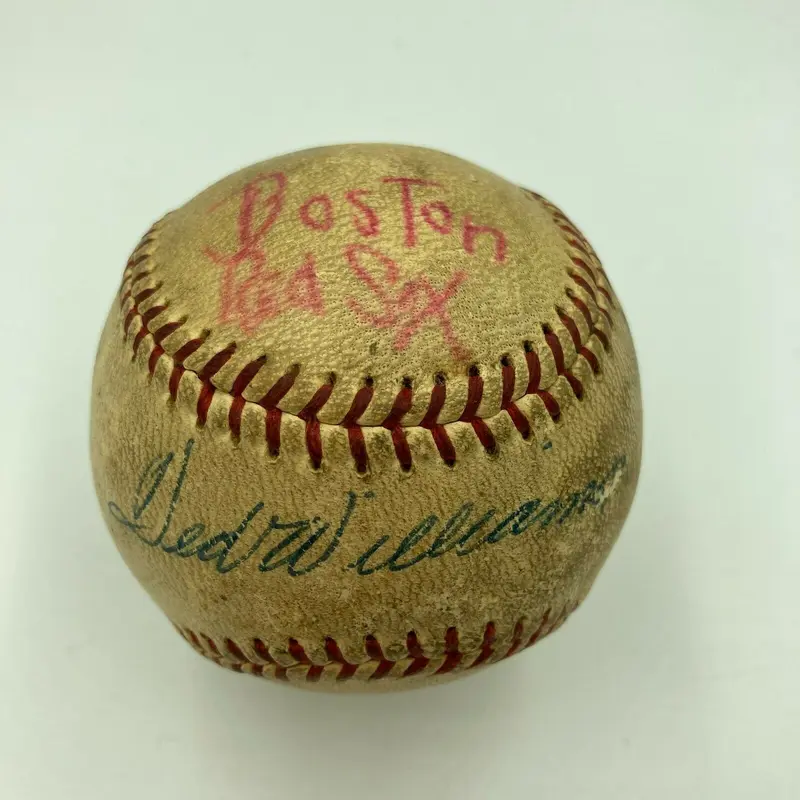Ted Williams Signed Game Used 1959 American League Harridge Baseball JSA COA