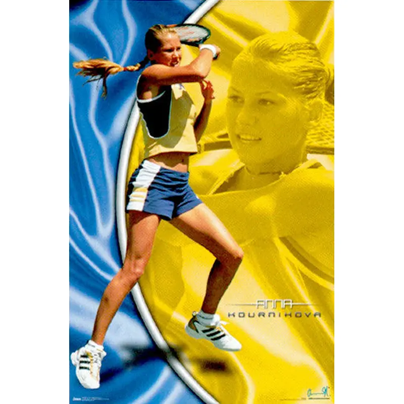 Anna Kournikova "Superstar" WTA Tennis Action Poster - Costacos 2000