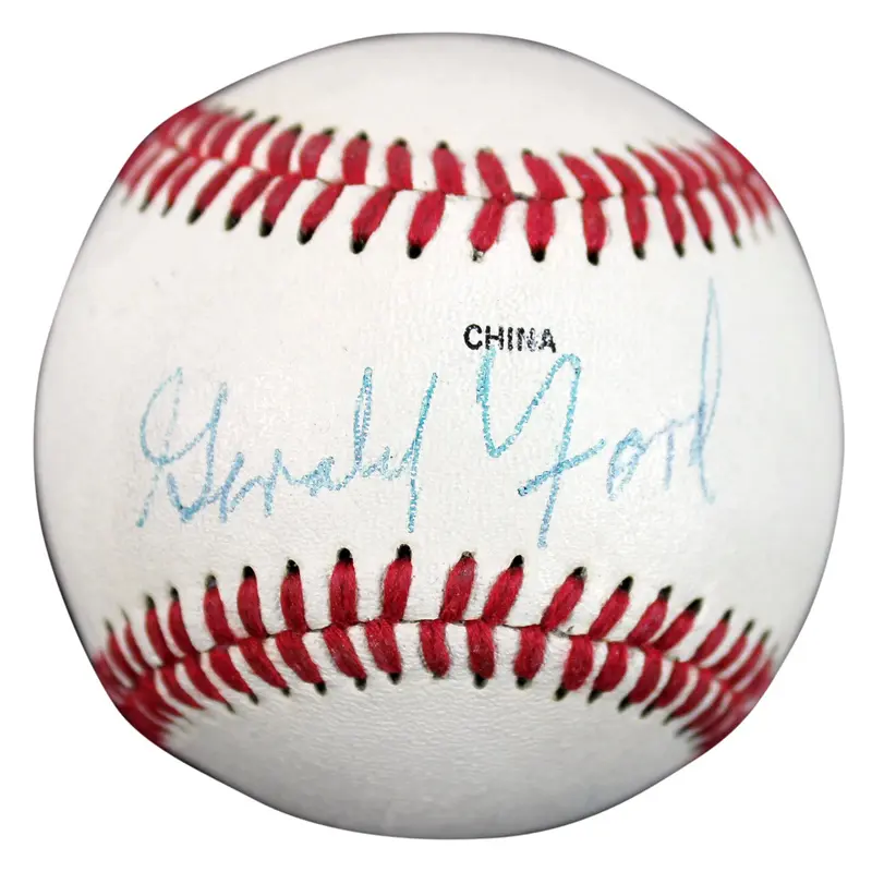Gerald R. Ford Authentic Signed Rawlings Little League Baseball PSA/DNA #H44426