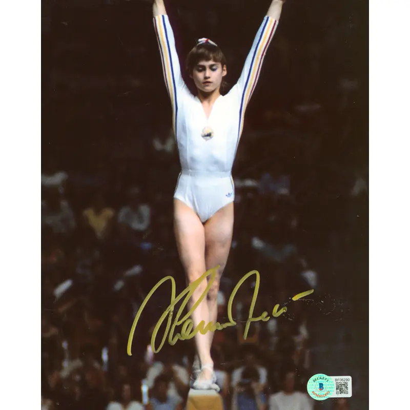Nadia Comaneci Authentic Signed 8x10 Photo Autographed BAS #BF06290