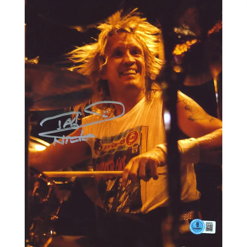 Nicko McBrain Iron Maiden Authentic Signed 8x10 Vertical Photo BAS #BS86530
