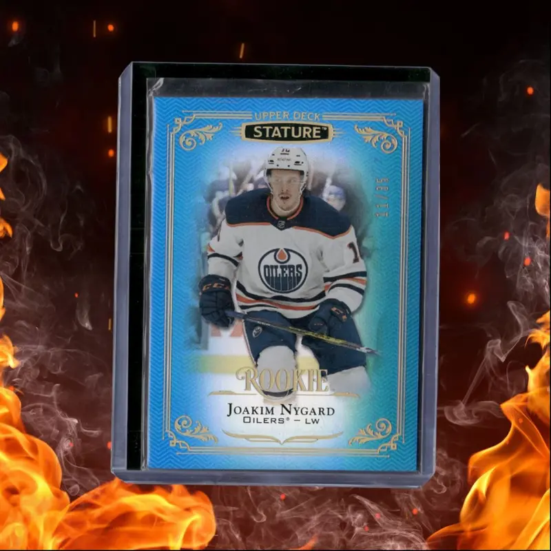 2019-20 Upper Deck Stature Joakim Nygard Blue Rookie 11/35 #119