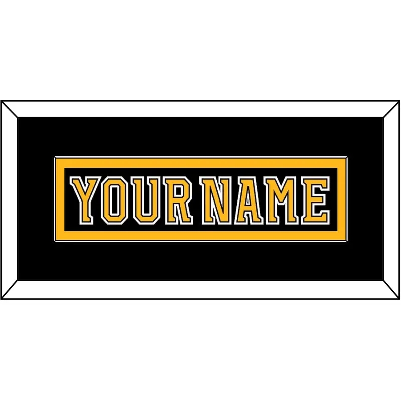 Boston Nameplate - Home Black (2007-2017) - Single Mat 2