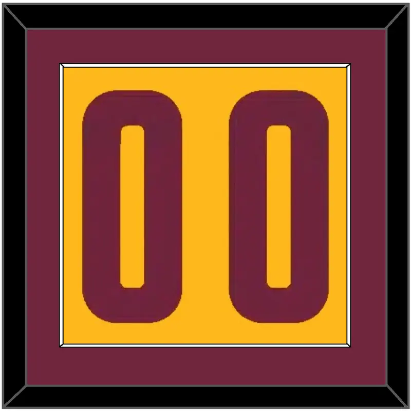 Cleveland Number - Alternate Yellow (2012-2017) - Single Mat 2