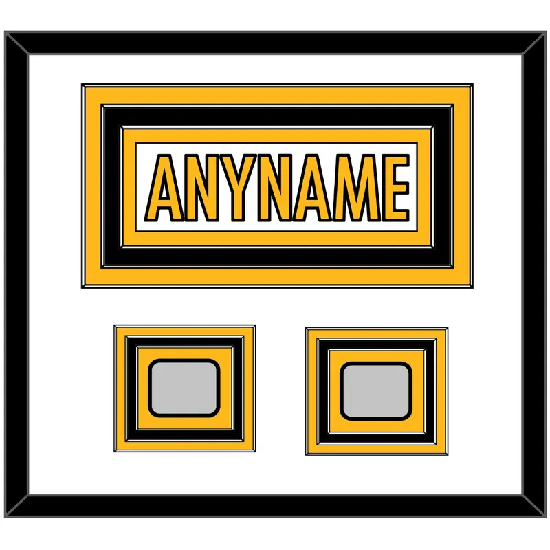 Pittsburgh Nameplate & Super Bowl Jersey Patch - Road White - Triple Mat 2