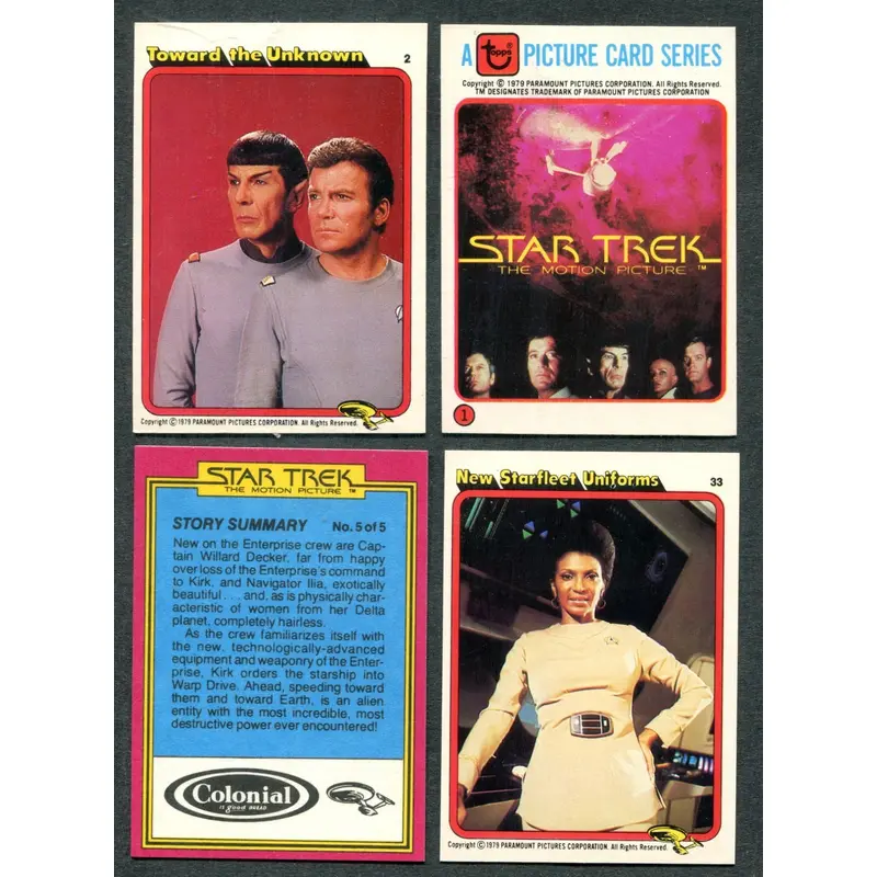1979 Topps Star Trek Complete Set (33) (Colonial Bread) NM/MT